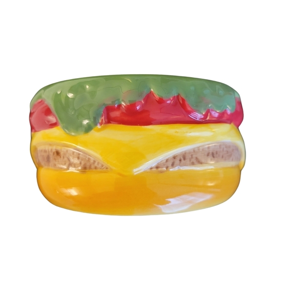 Pier 1 Imports Cheeseburger Condiment Dish & Spoon - Picture 4 of 10